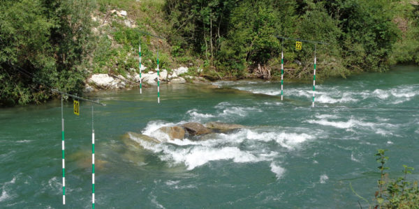 Die Wildwasserarena in Flattach.